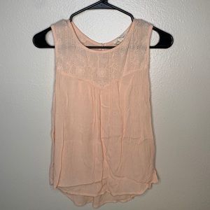 Sweet Wanderer Sleeveless Pink Top Small